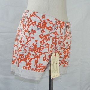 DVF ♥ Current/Elliott Coral Burma Rose Shorts 27